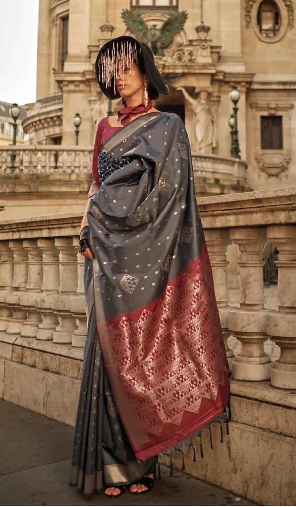 Dark_Grey_Silk_Saree_for_Women