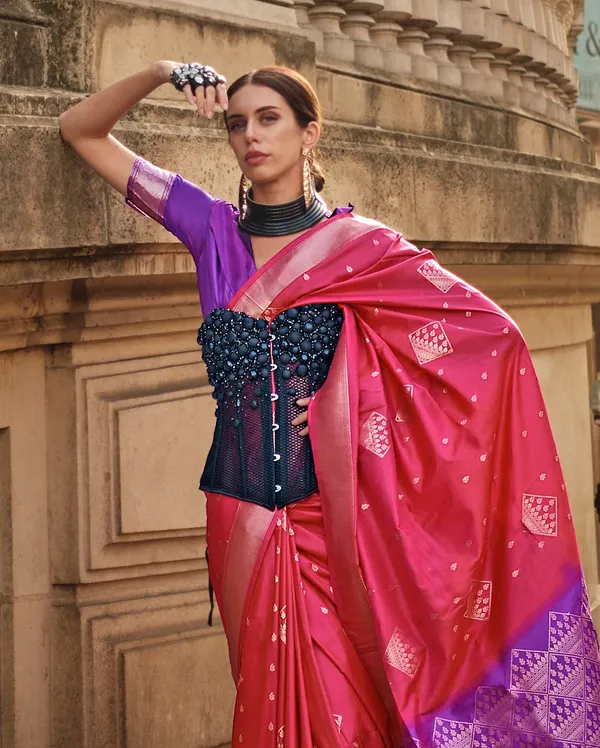 Rani_Pink_Silk_Saree_for_Women