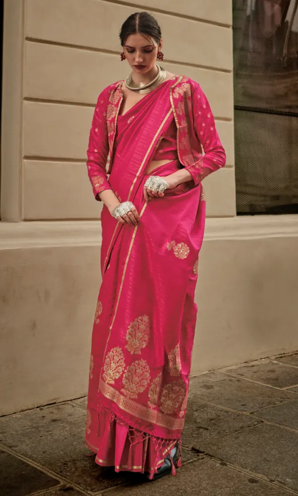 Rani_Pink_Silk_Saree_for_Women