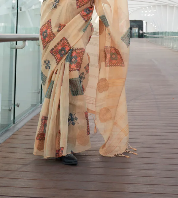 Tissue_Organza_Printed_Saree
