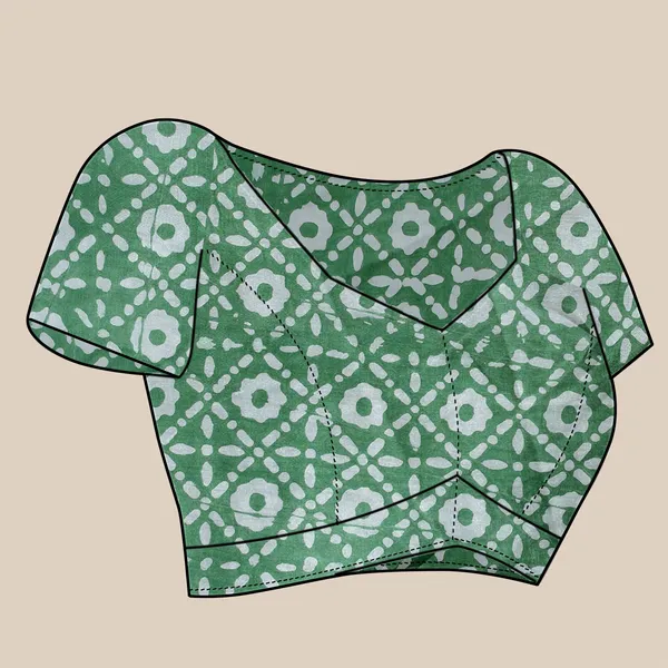Green_Cotton_Blend_Saree_for_Women