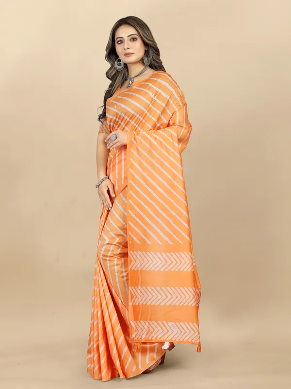 Orange_Cotton_Blend_Saree_for_Women