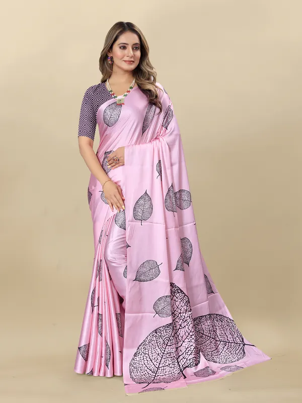 Pink_Satin_Saree_for_Women