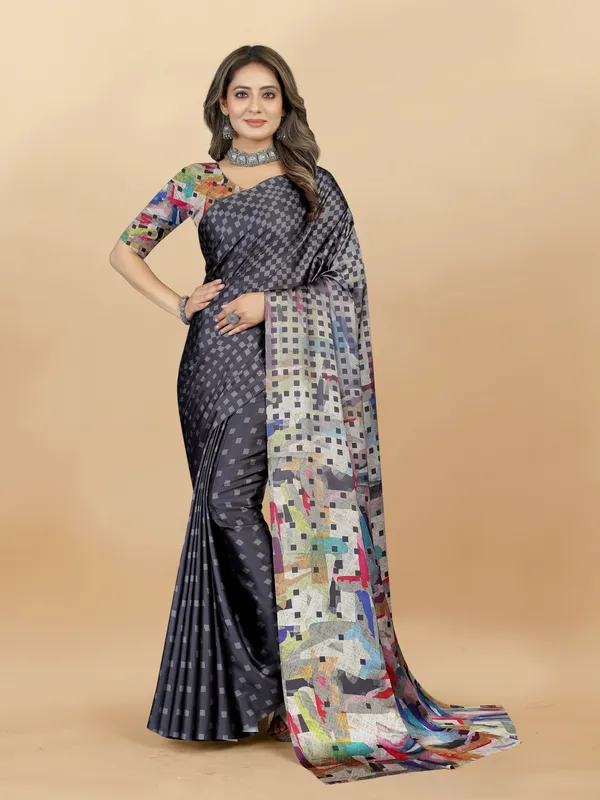 Multicolor_Satin_Saree_for_Women