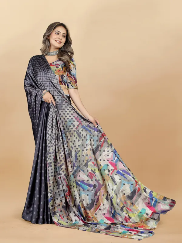 Multicolor_Satin_Saree_for_Women