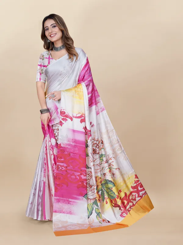 Multicolor_Satin_Saree_for_Women