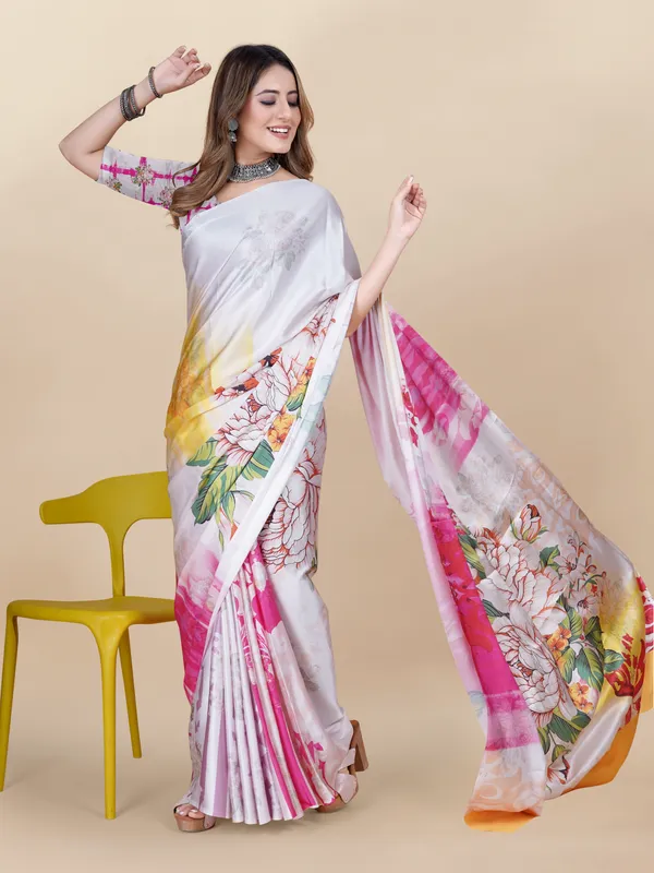 Multicolor_Satin_Saree_for_Women