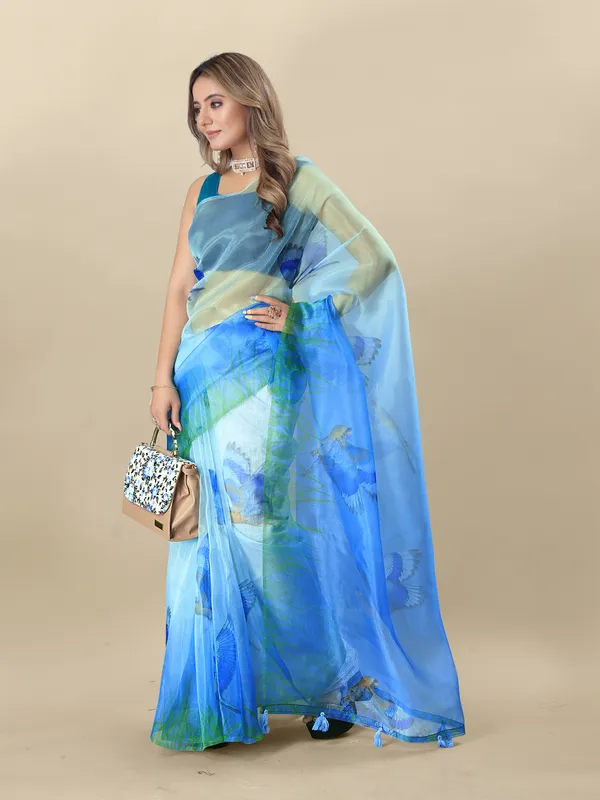 Blue_Organza_Saree_for_Women