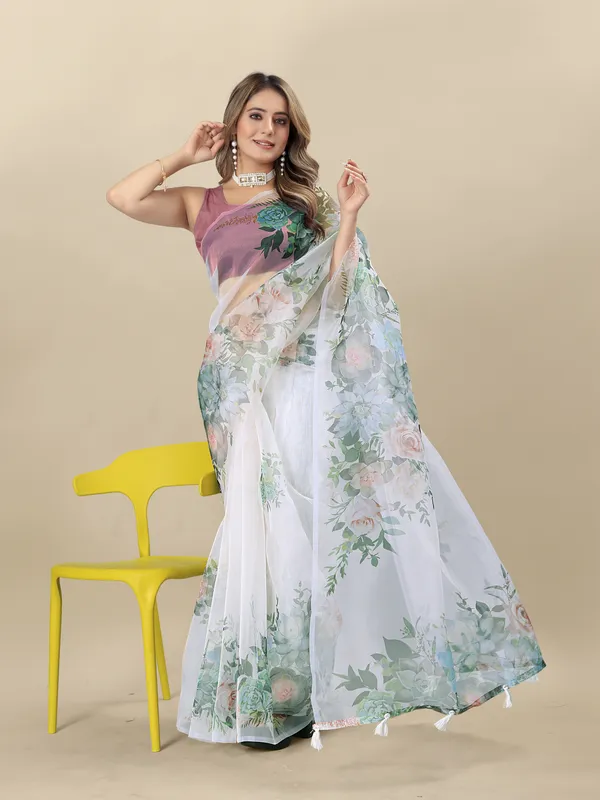 White_Organza_Saree_for_Women