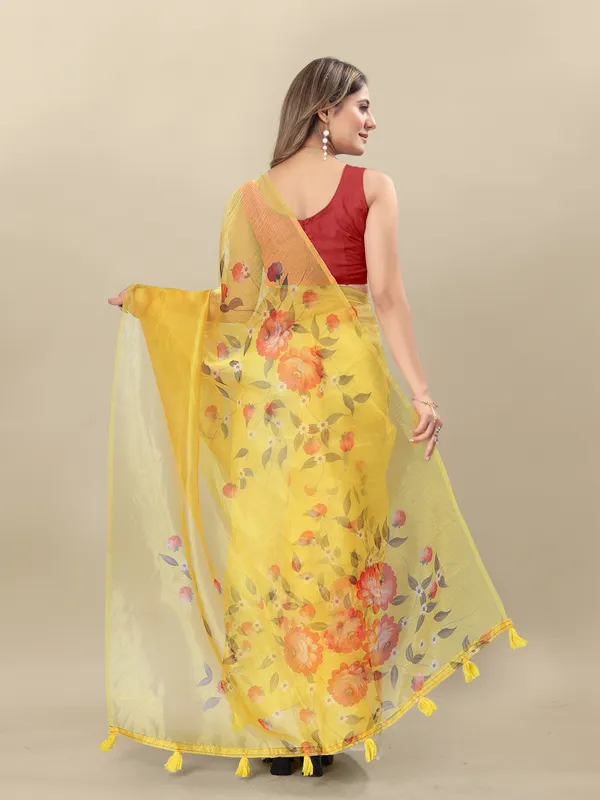 Yellow_Organza_Saree_for_Women