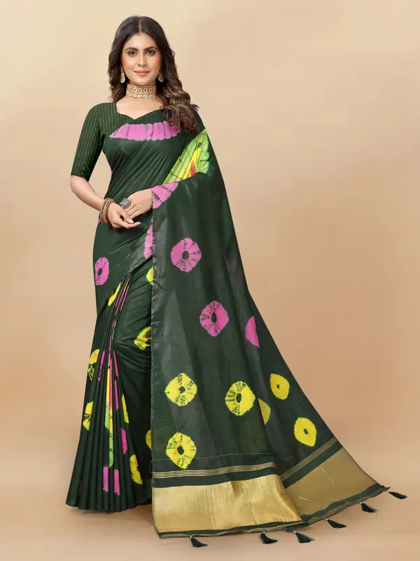 Green_Cotton_Blend_Saree_for_Women