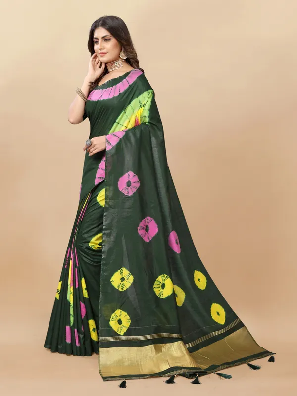 Green_Cotton_Blend_Saree_for_Women