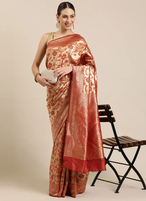 Red_Silk_Blend_Saree_for_Women