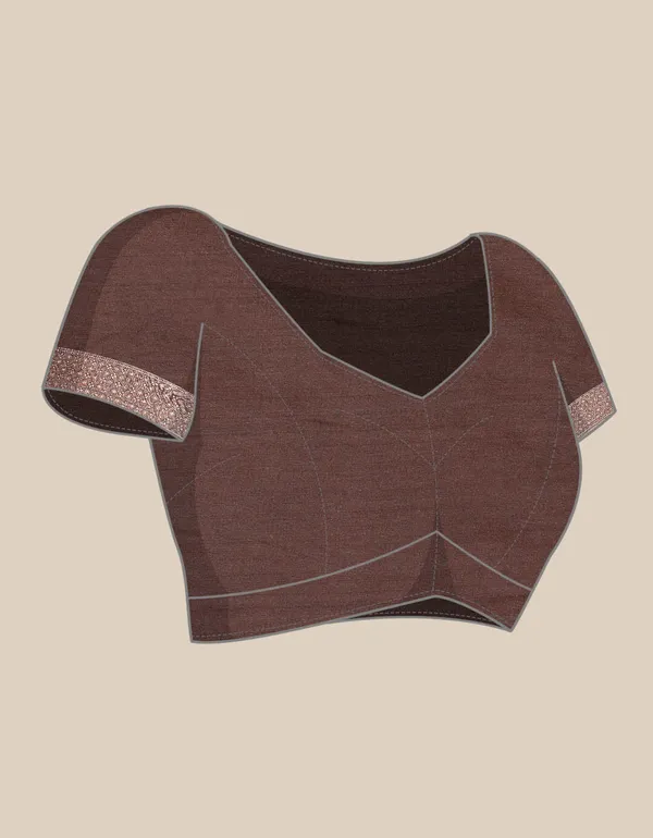 Brown_Silk_Blend_Saree_for_Women