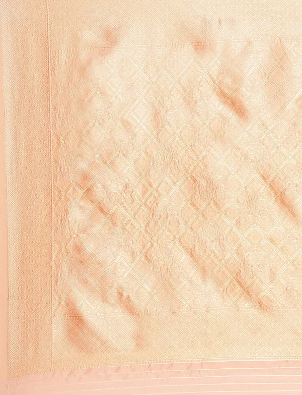 Orange_Silk_Blend_Saree_for_Women