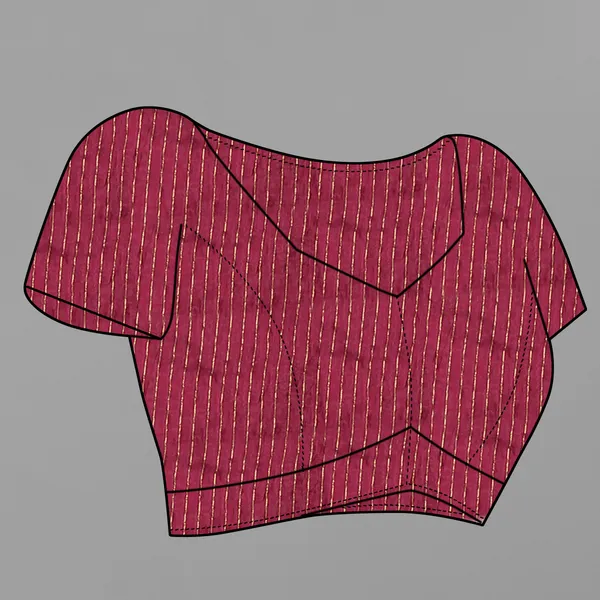 Maroon_Cotton_Blend_Saree_for_Women
