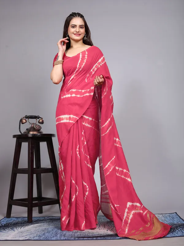 Pink_Cotton_Blend_Saree_for_Women