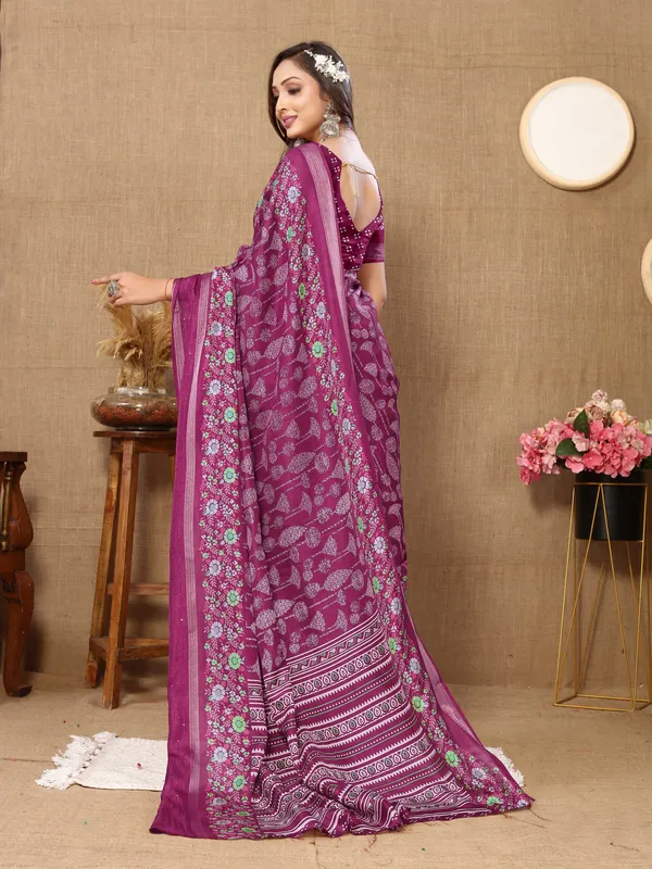 Purple_Silk_Blend_Saree_for_Women