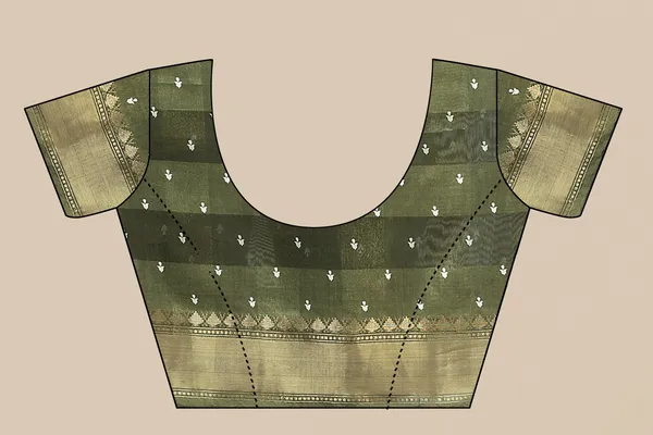 Green_Cotton_Blend_Saree_for_Women