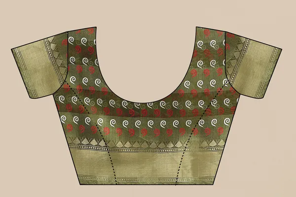 Green_Cotton_Blend_Saree_for_Women