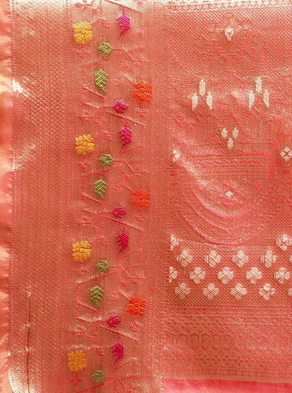 Pink_Organza_Saree_for_Women