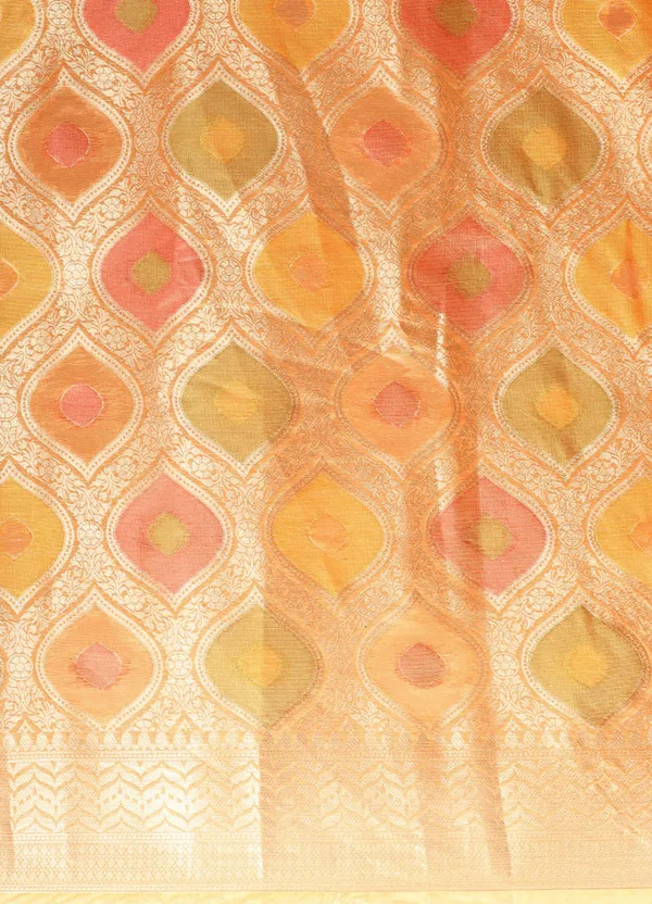 Orange_Organza_Saree_for_Women