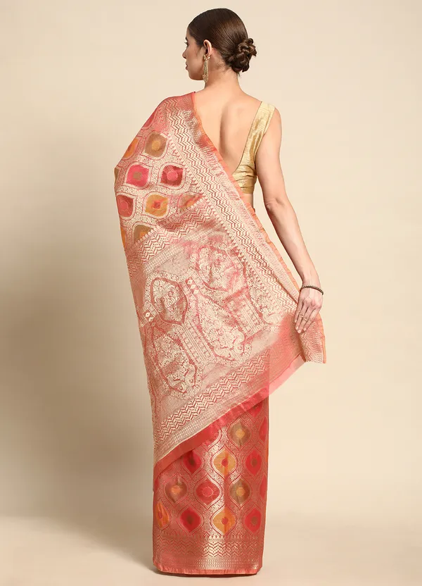 Pink_Organza_Saree_for_Women