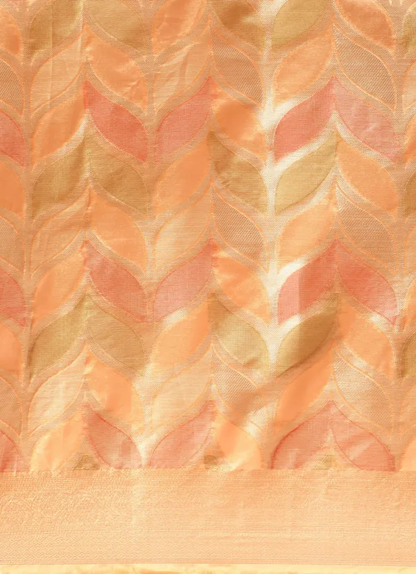 Orange_Organza_Saree_for_Women