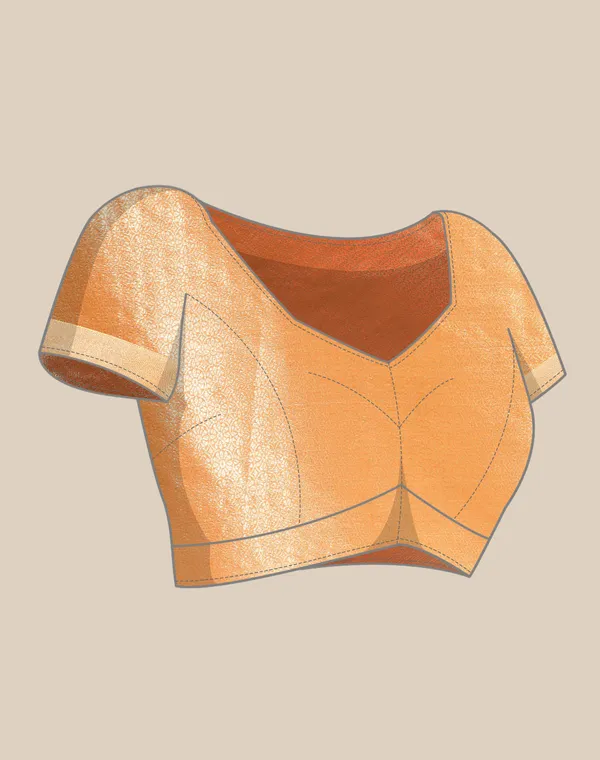 Orange_Organza_Saree_for_Women