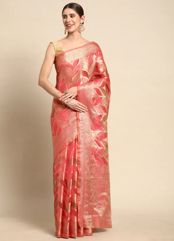 Pink_Organza_Saree_for_Women