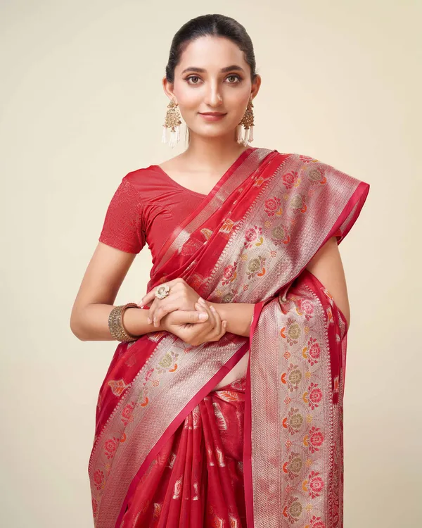 Red_Organza_Saree_for_Women