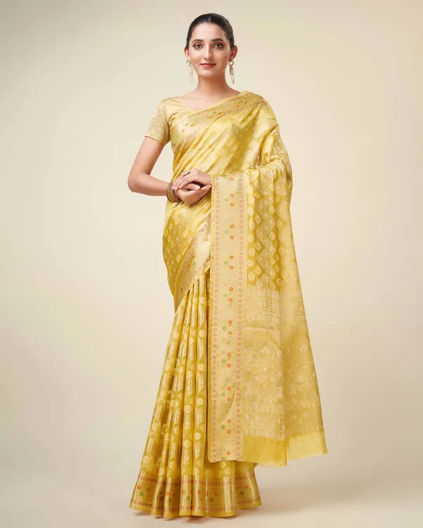 Yellow_Organza_Saree_for_Women