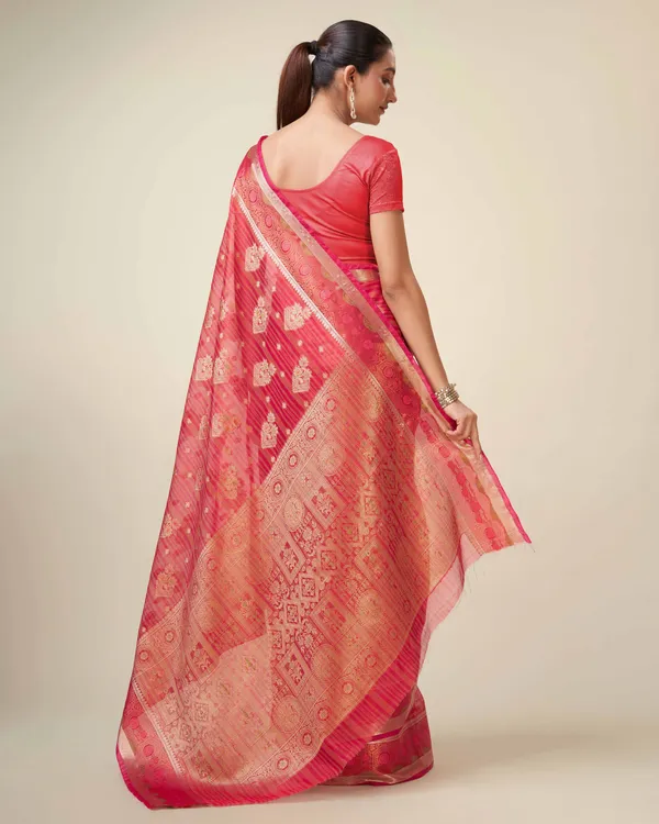 Red_Organza_Saree_for_Women