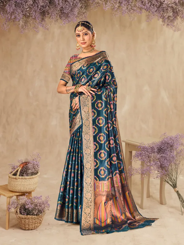 Green_Organza_Saree_for_Women