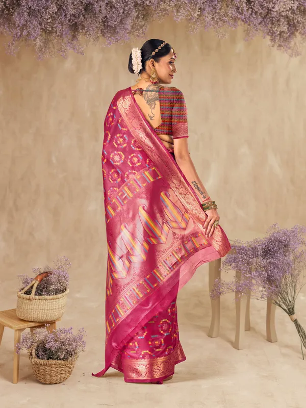Pink_Organza_Saree_for_Women