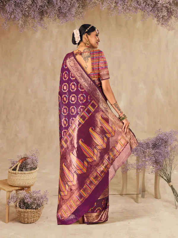 Purple_Organza_Saree_for_Women