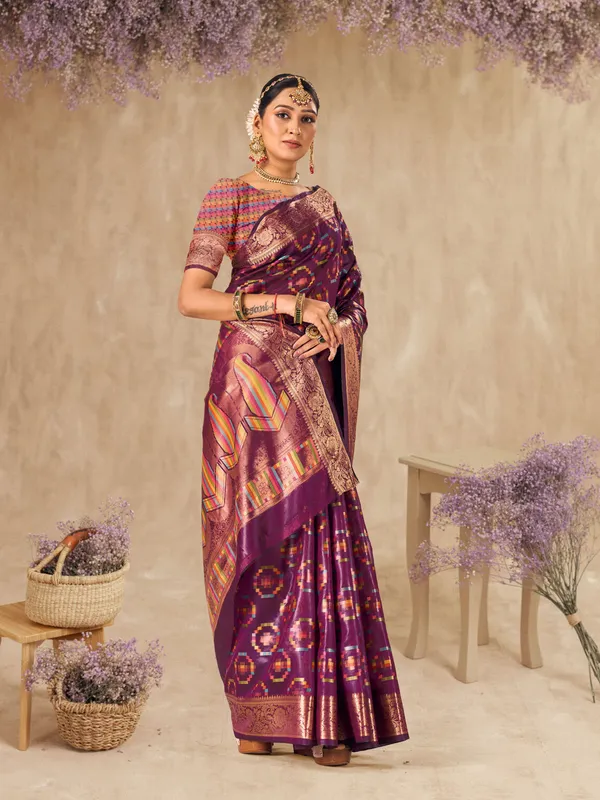 Purple_Organza_Saree_for_Women
