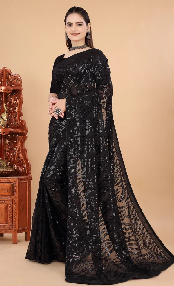Black_Georgette_Saree_for_Women
