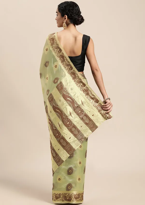 Green_Organza_Saree_for_Women