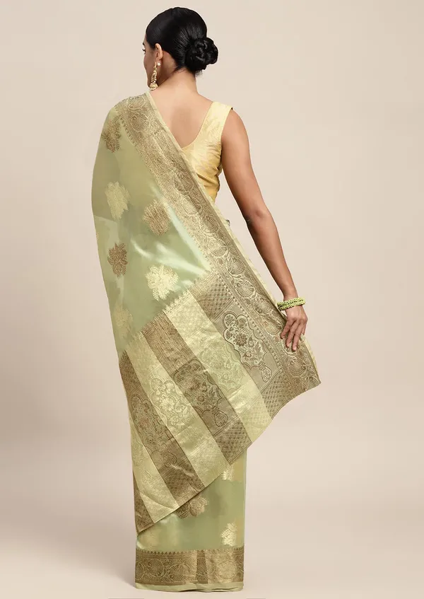 Light_Green_Organza_Saree_for_Women