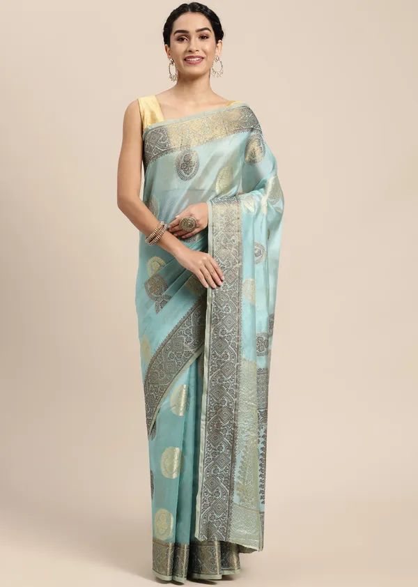 Light_Blue_Organza_Saree_for_Women
