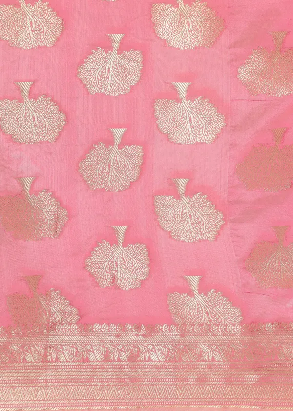 Pink_Organza_Saree_for_Women
