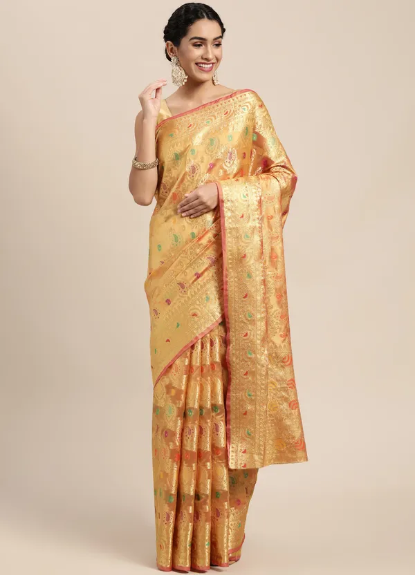 Orange_Organza_Saree_for_Women