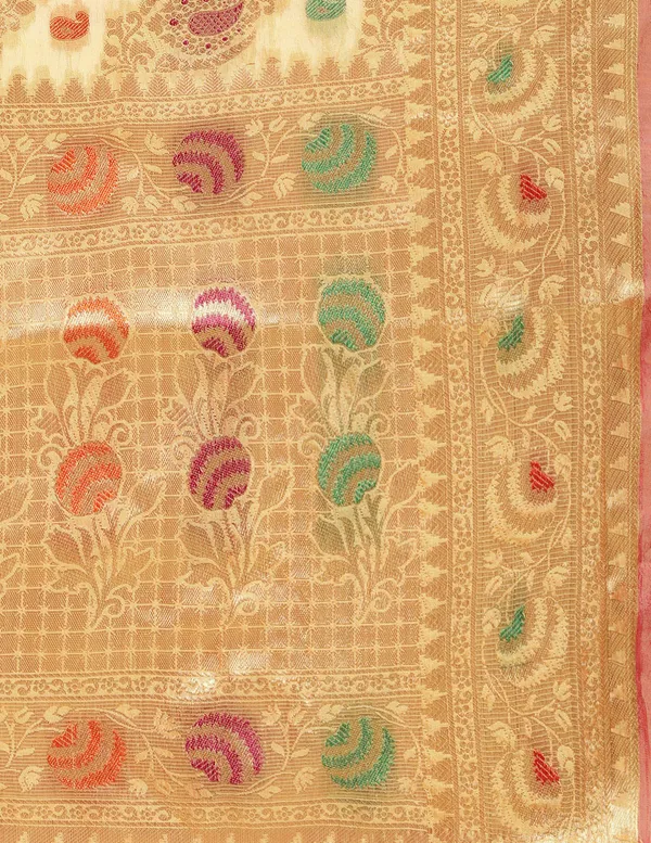 Orange_Organza_Saree_for_Women