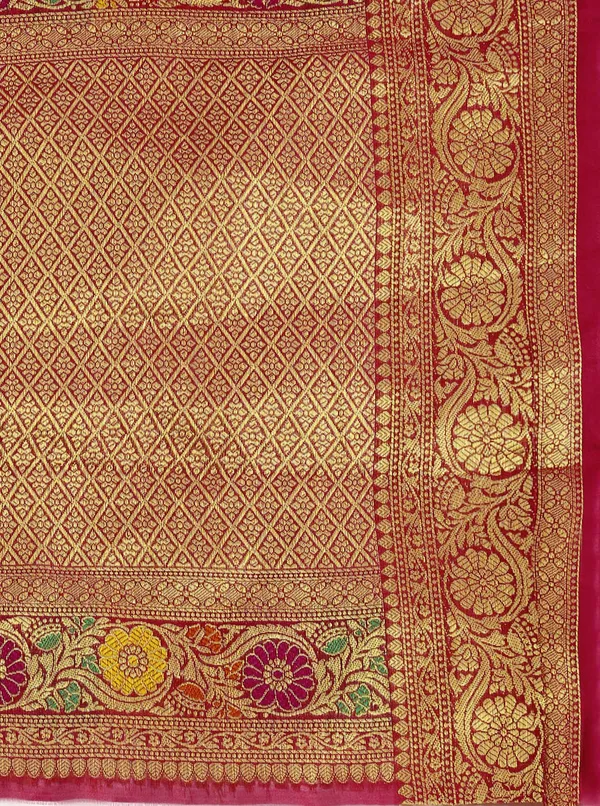 Premium_Range_Designer_Pink_Organza_Saree_for_Women