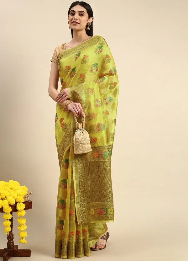 Designer_Yellow_Organza_Saree_Premium_Range_for_Women