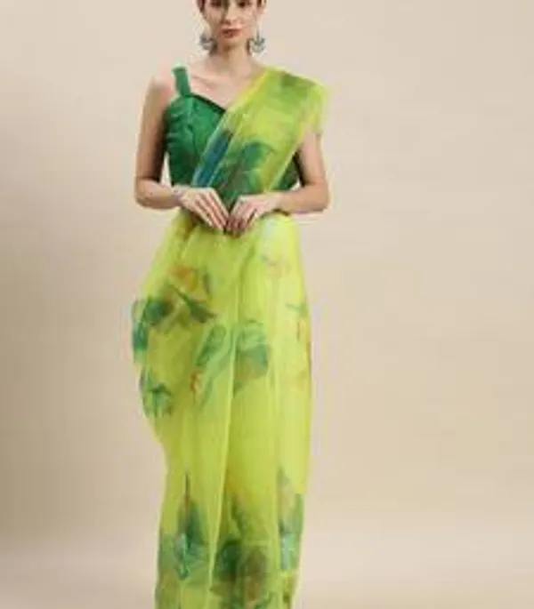 Green_Organza_Saree_for_Women
