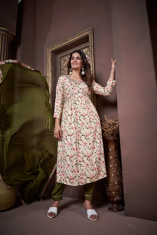 Multi_Green_Rayon_Kurta_Set_for_Women