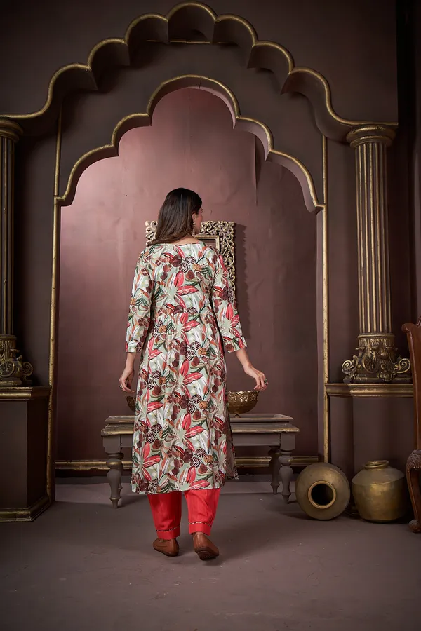 Red_Rayon_Kurta_Set_for_Women