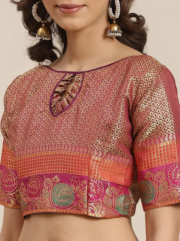 Blue_Silk_Blend_Saree_for_Women